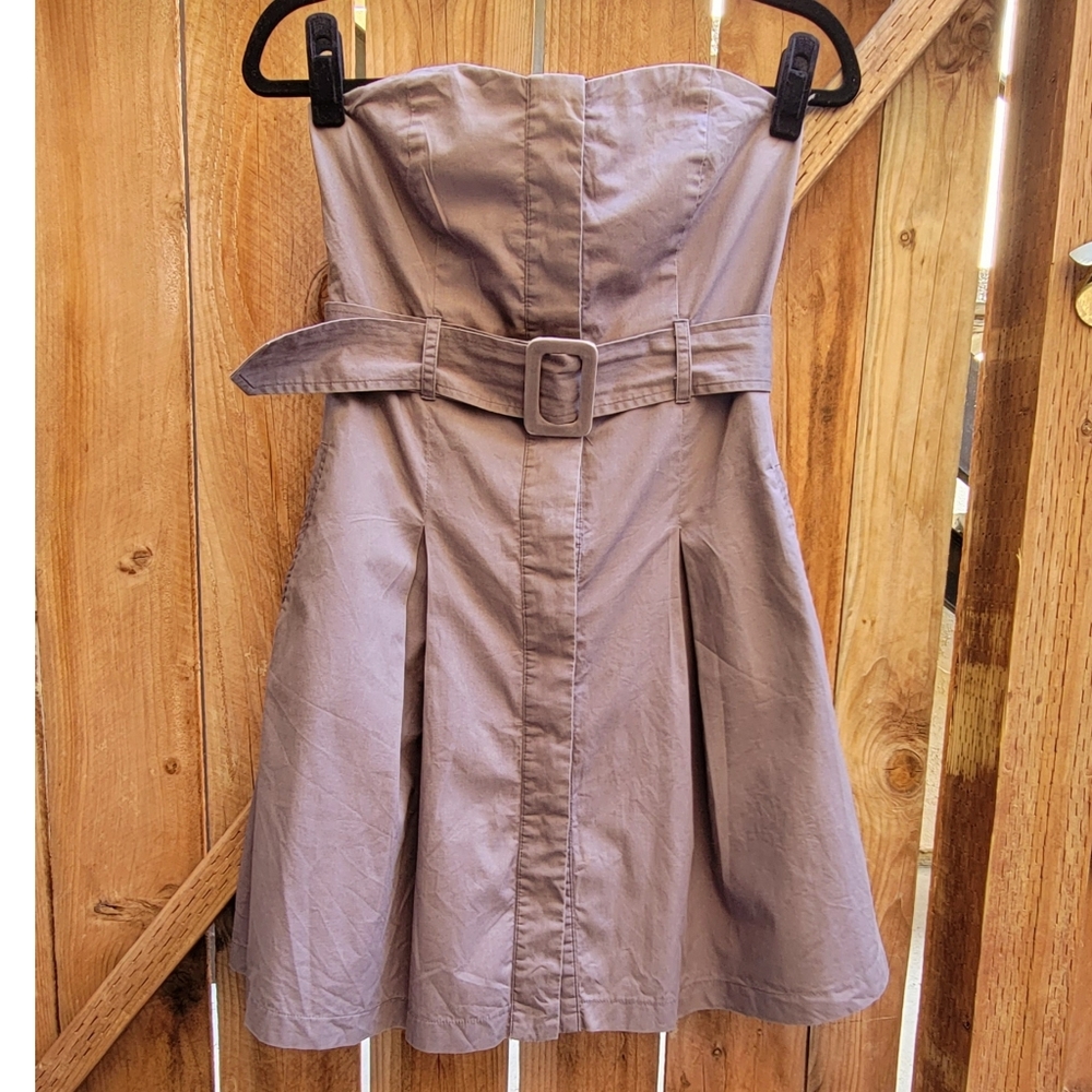 Moon Collection 🖤 Gray Strapless Dress Sz Small